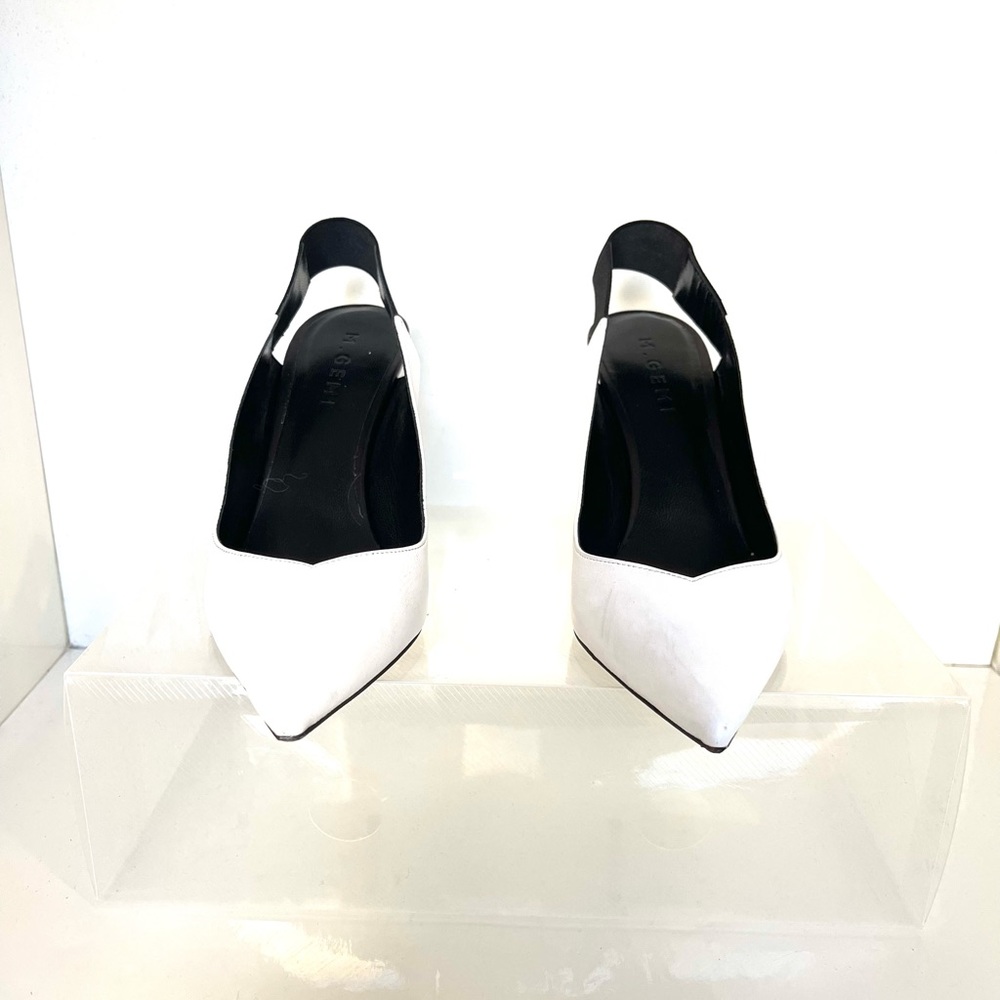 M-GEMI Italian Designer Leather Heels - Picture 3 of 7